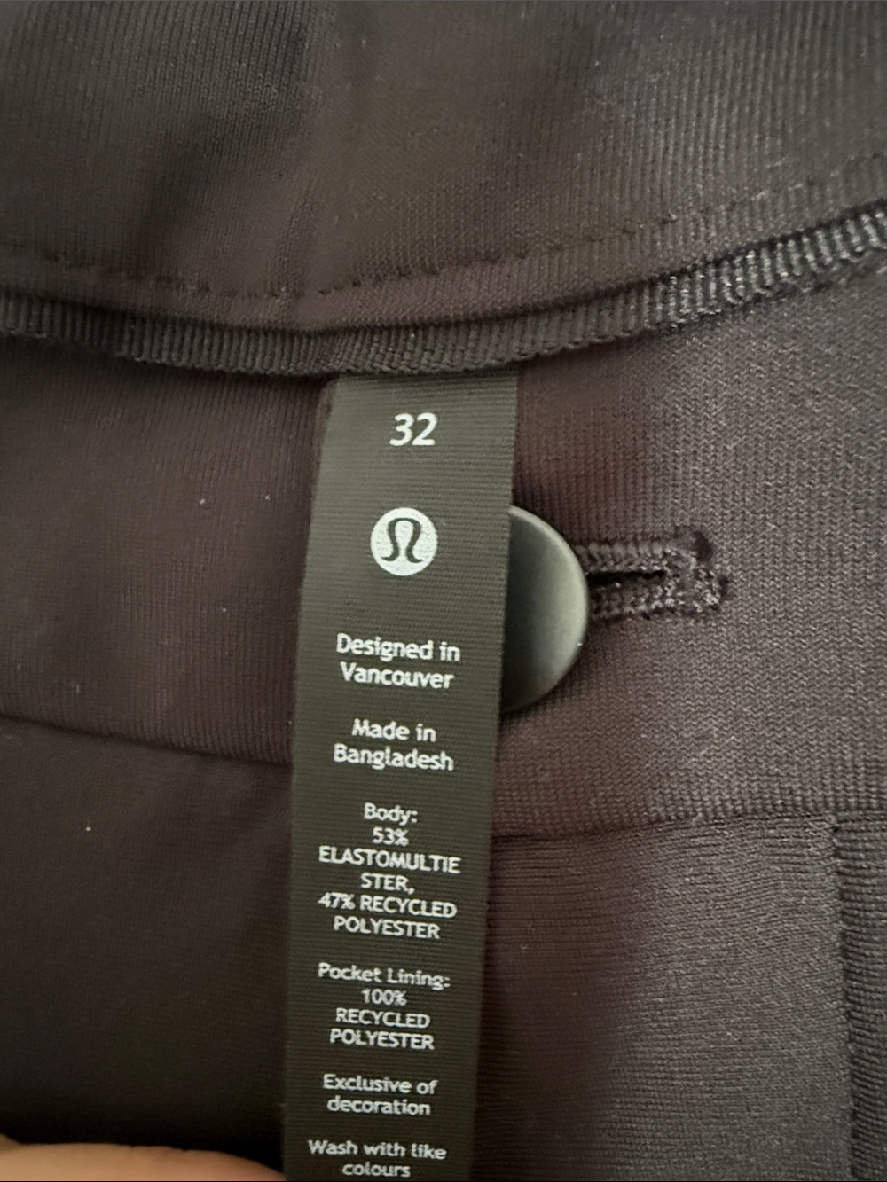 NWOT lululemon athletica Men’s ABC Pant 5 pocket Warpstreme 32x30 Black - Picture 2 of 4